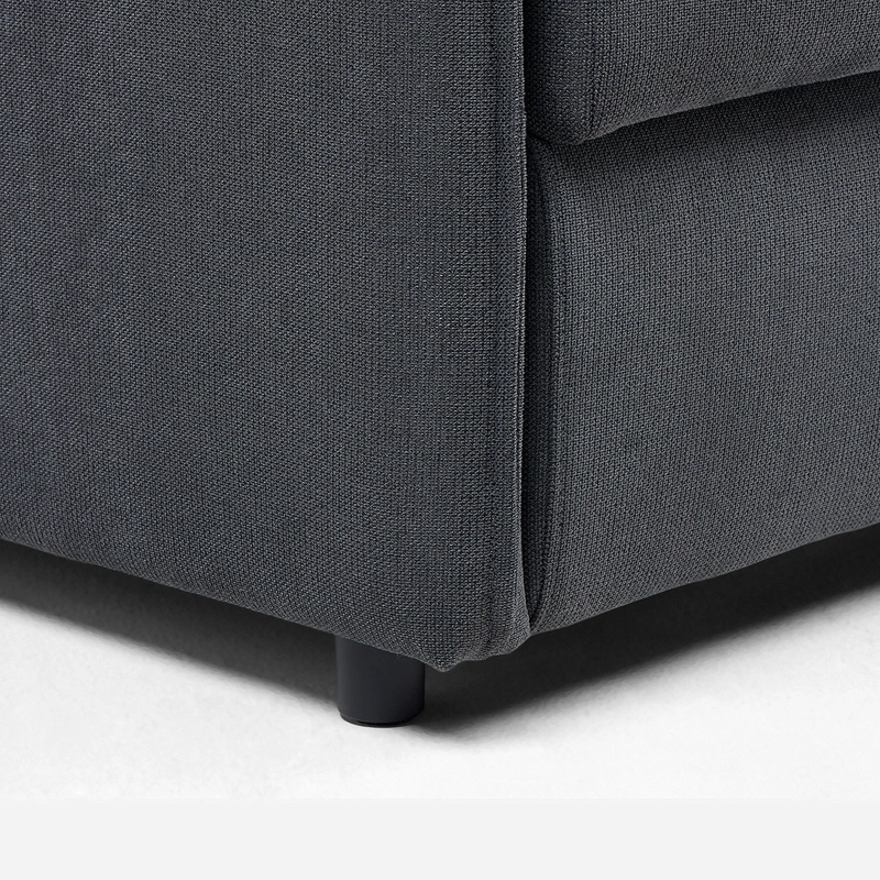 FUTON AOSTA 3 CUERPOS TELA GRAFITO - 8