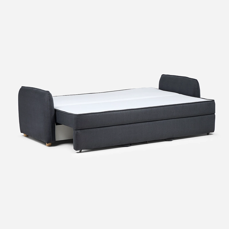FUTON BRON 3 CUERPOS TELA GRAFITO - 3