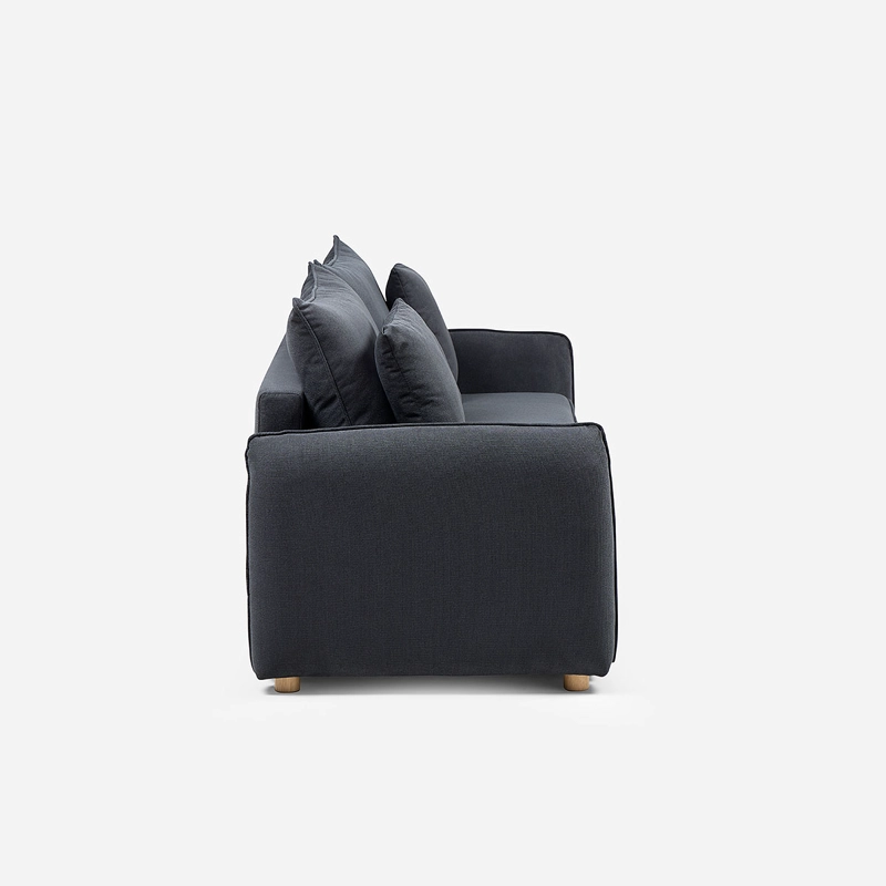 FUTON BRON 3 CUERPOS TELA GRAFITO - 5