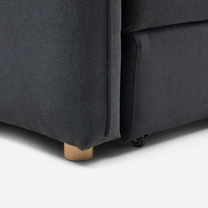 FUTON BRON 3 CUERPOS TELA GRAFITO - 7