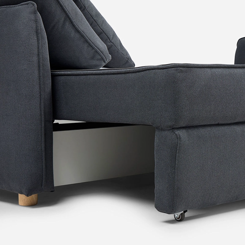 FUTON BRON 3 CUERPOS TELA GRAFITO - 8