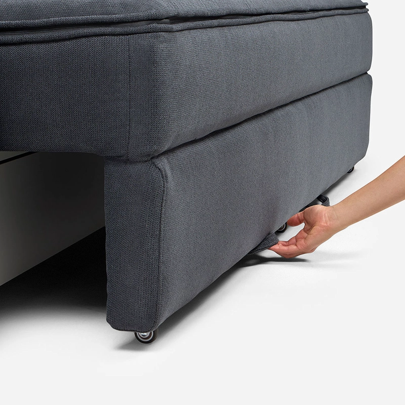 FUTON BRON 3 CUERPOS TELA GRAFITO - 9