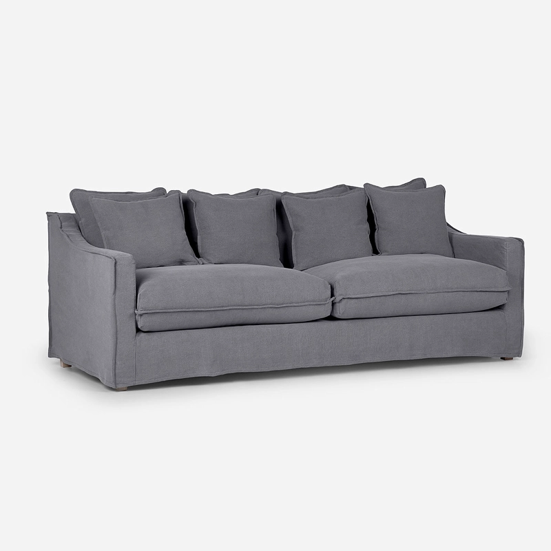 SOFA PANGRATI 3,5 CUERPOS TELA GRAFITO - 1