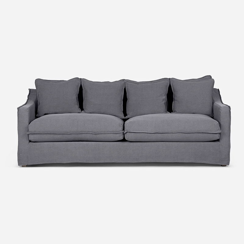 SOFA PANGRATI 3,5 CUERPOS TELA GRAFITO - 2