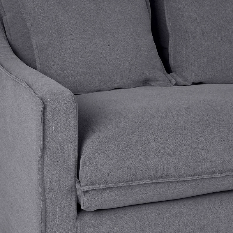 SOFA PANGRATI 3,5 CUERPOS TELA GRAFITO - 5