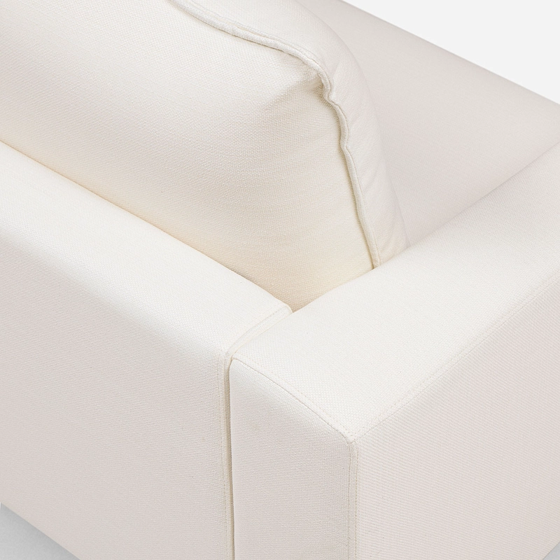 SOFA BIRAN 2 CUERPOS TELA CRUDO - 6