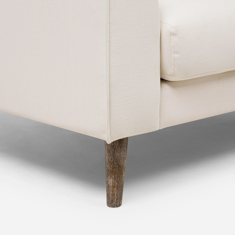 SOFA BIRAN 2 CUERPOS TELA CRUDO - 8