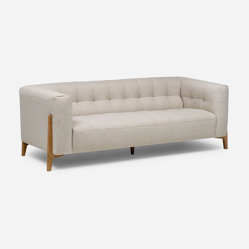 SOFA MILAN 3 CUERPOS TELA BEIGE - 1
