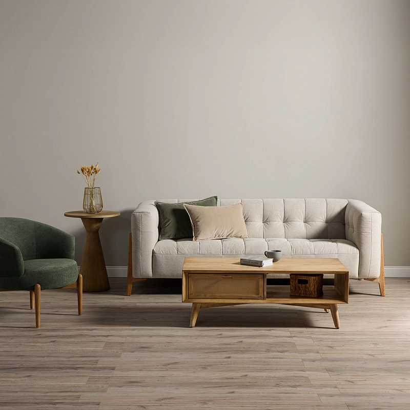 SOFA MILAN 3 CUERPOS TELA BEIGE - 2