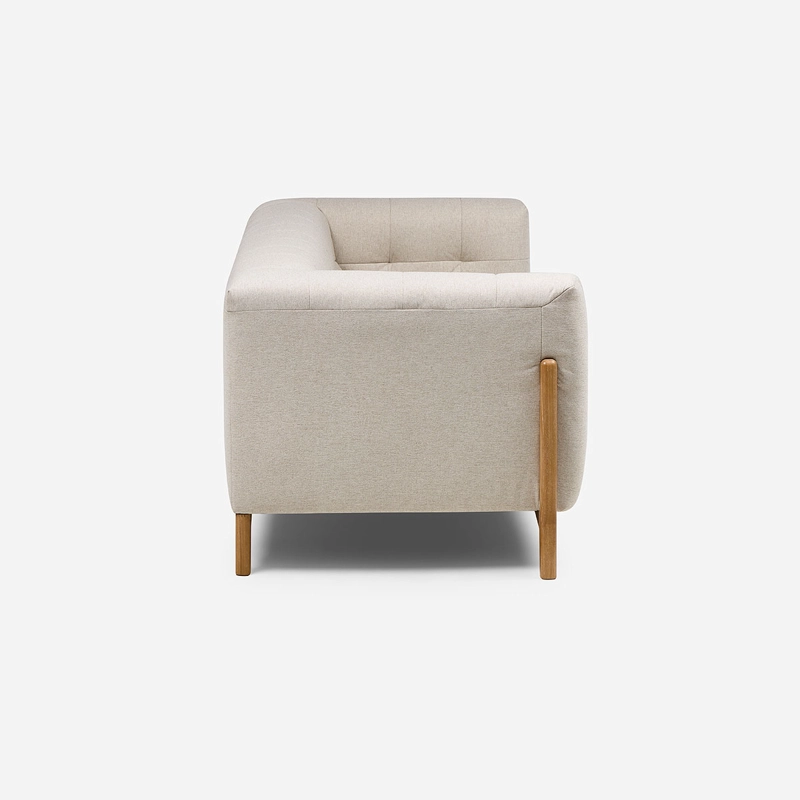 SOFA MILAN 3 CUERPOS TELA BEIGE - 4