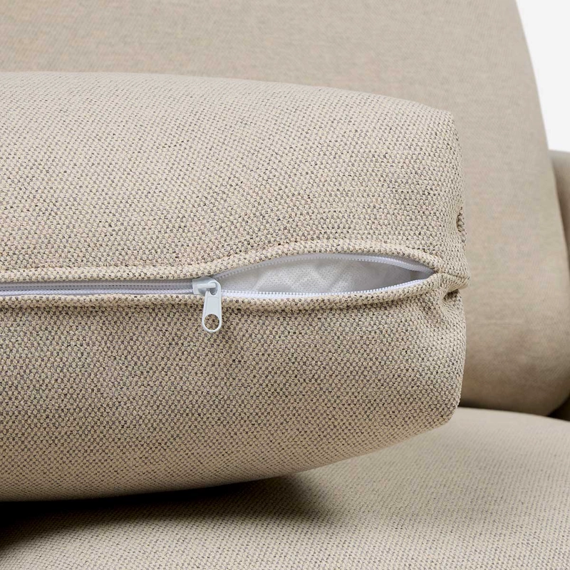 SOFA BIRAN 3 CUERPOS TELA BEIGE - 8