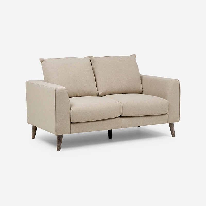SOFA BIRAN 2 CUERPOS TELA BEIGE - 1