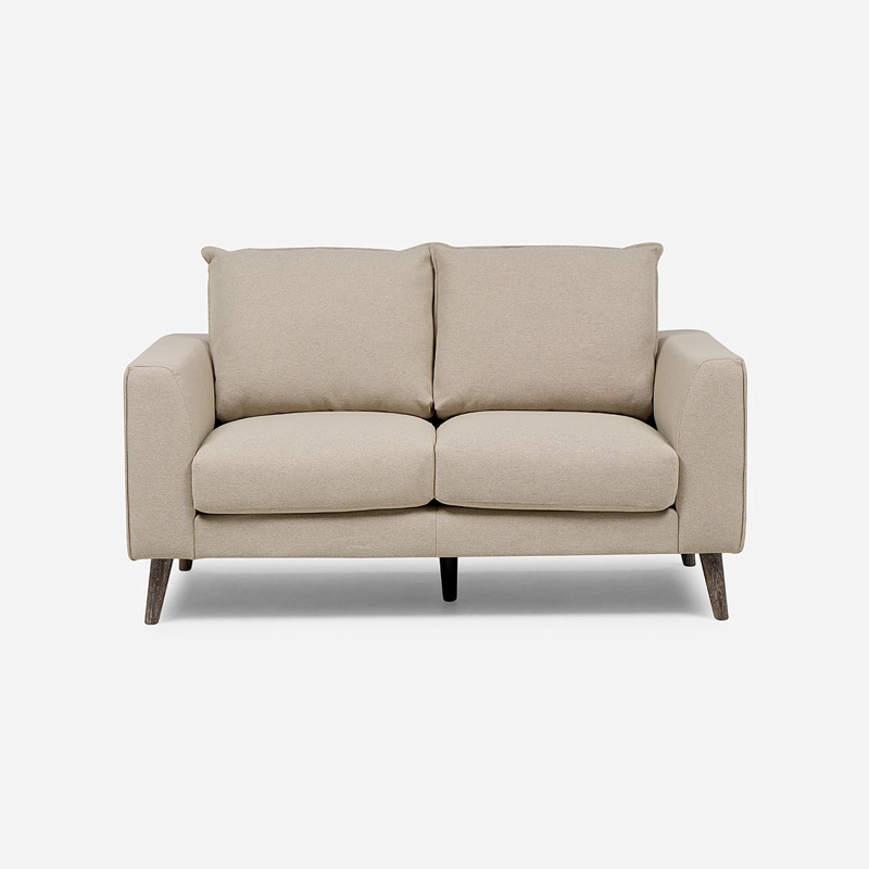 SOFA BIRAN 2 CUERPOS TELA BEIGE - 2