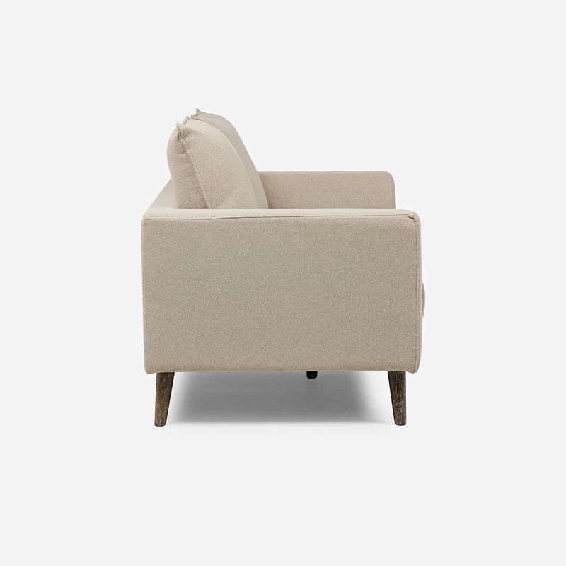 SOFA BIRAN 2 CUERPOS TELA BEIGE - 3