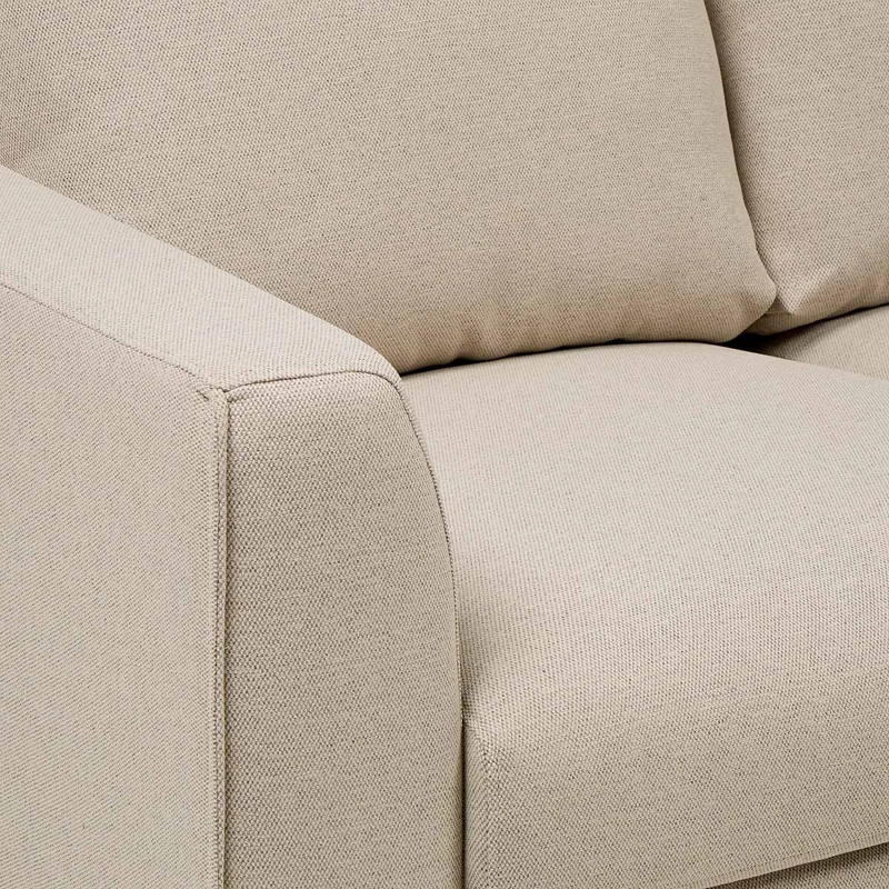 SOFA BIRAN 2 CUERPOS TELA BEIGE - 5