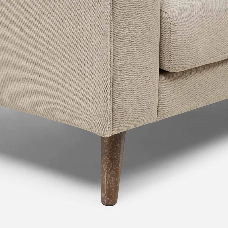 SOFA BIRAN 2 CUERPOS TELA BEIGE - 8