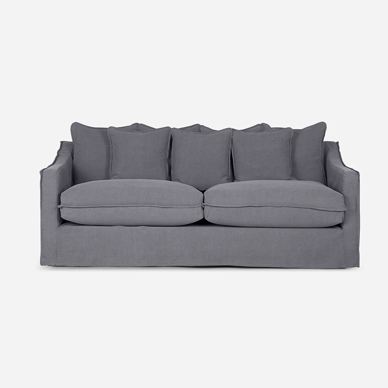 SOFA PANGRATI 3 CUERPOS TELA GRAFITO - 2