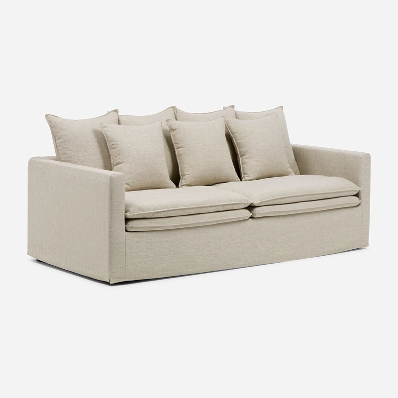 SOFA GABON 3 CUERPOS TELA TOSTADO - 1