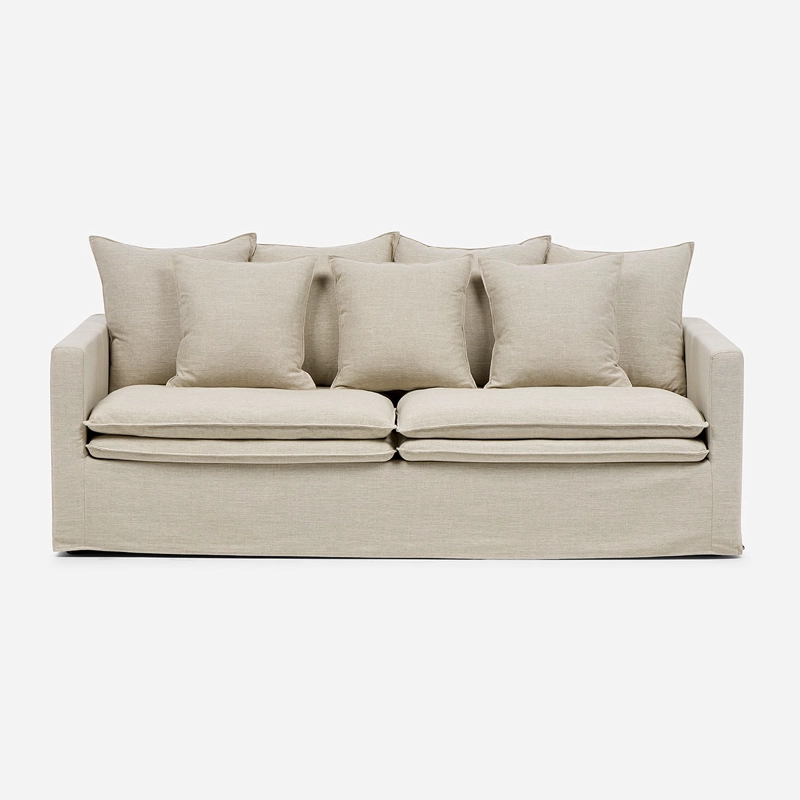 SOFA GABON 3 CUERPOS TELA TOSTADO - 2