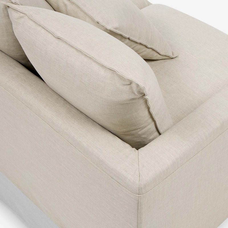 SOFA GABON 3 CUERPOS TELA TOSTADO - 6