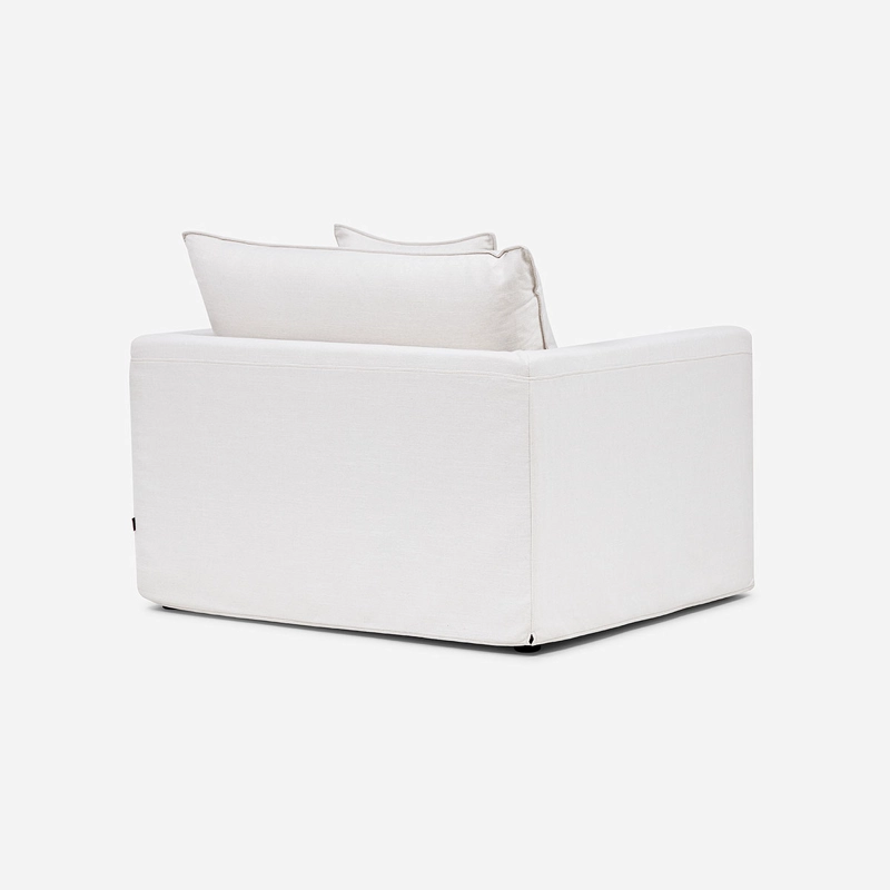 SILLON GABON 1 CUERPO TELA MARFIL - 5