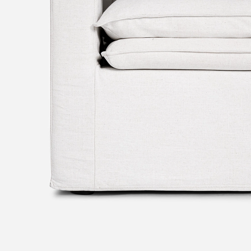 SILLON GABON 1 CUERPO TELA MARFIL - 6