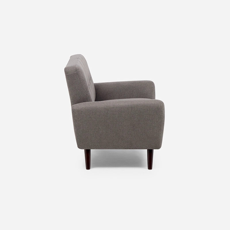 SOFA ADELE 2 CUERPOS TELA GRIS - 3
