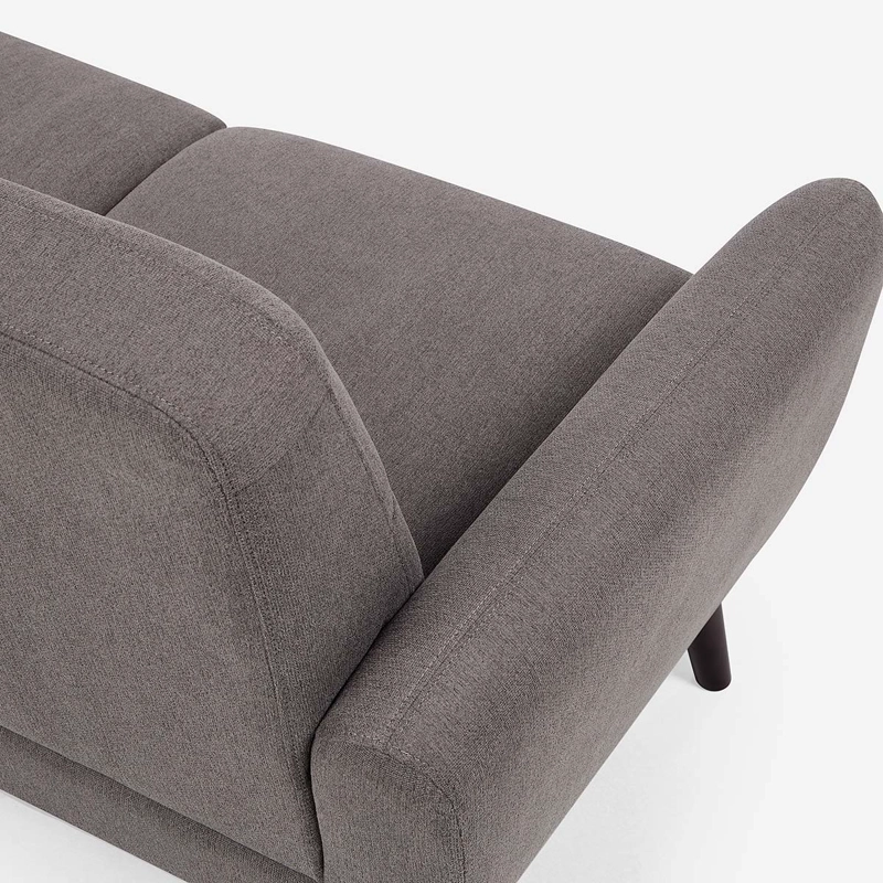 SOFA ADELE 2 CUERPOS TELA GRIS - 6