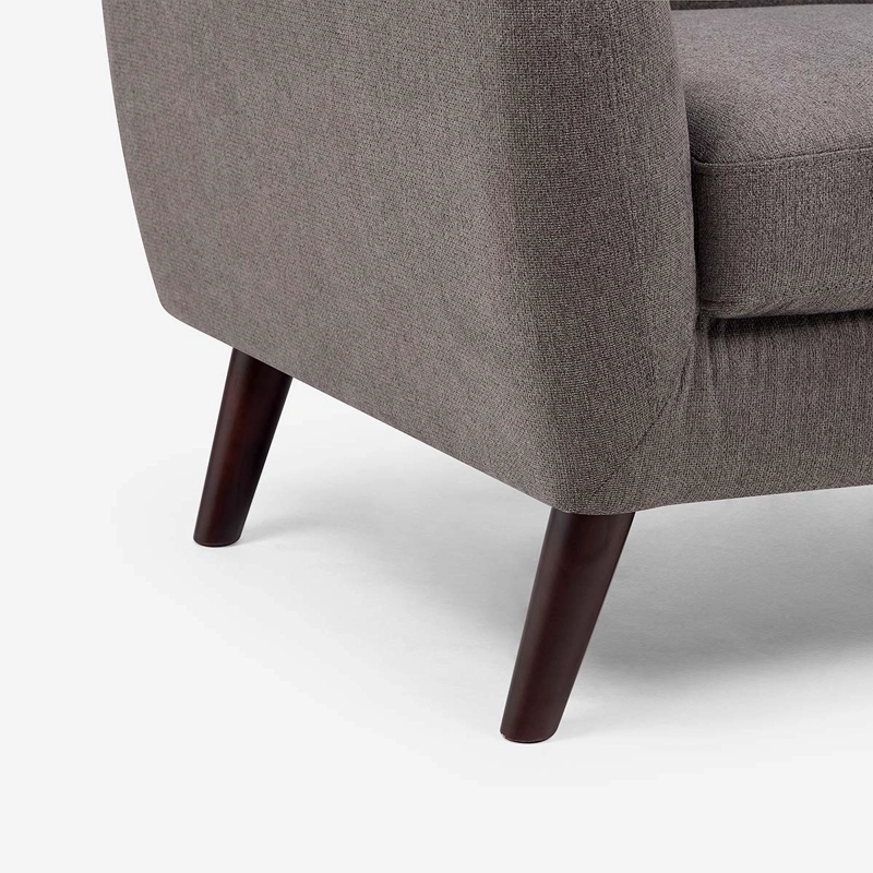 SOFA ADELE 2 CUERPOS TELA GRIS - 7