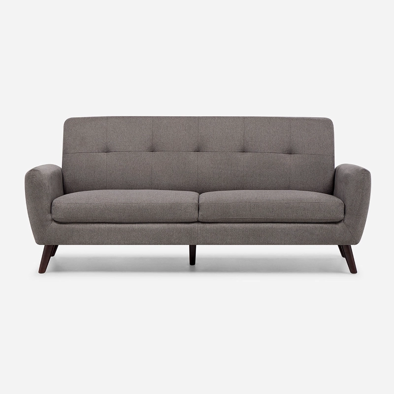 SOFA ADELE 3 CUERPOS TELA GRIS - 1