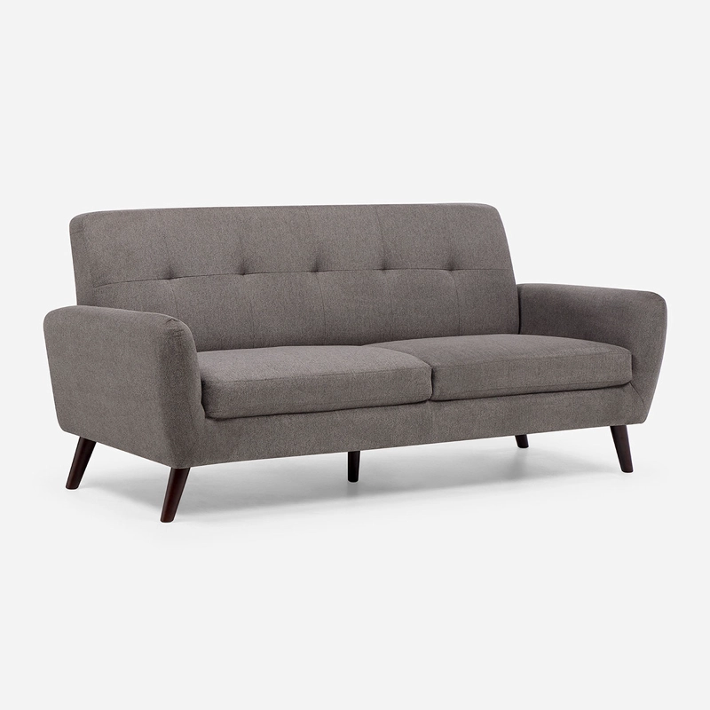 SOFA ADELE 3 CUERPOS TELA GRIS - 2