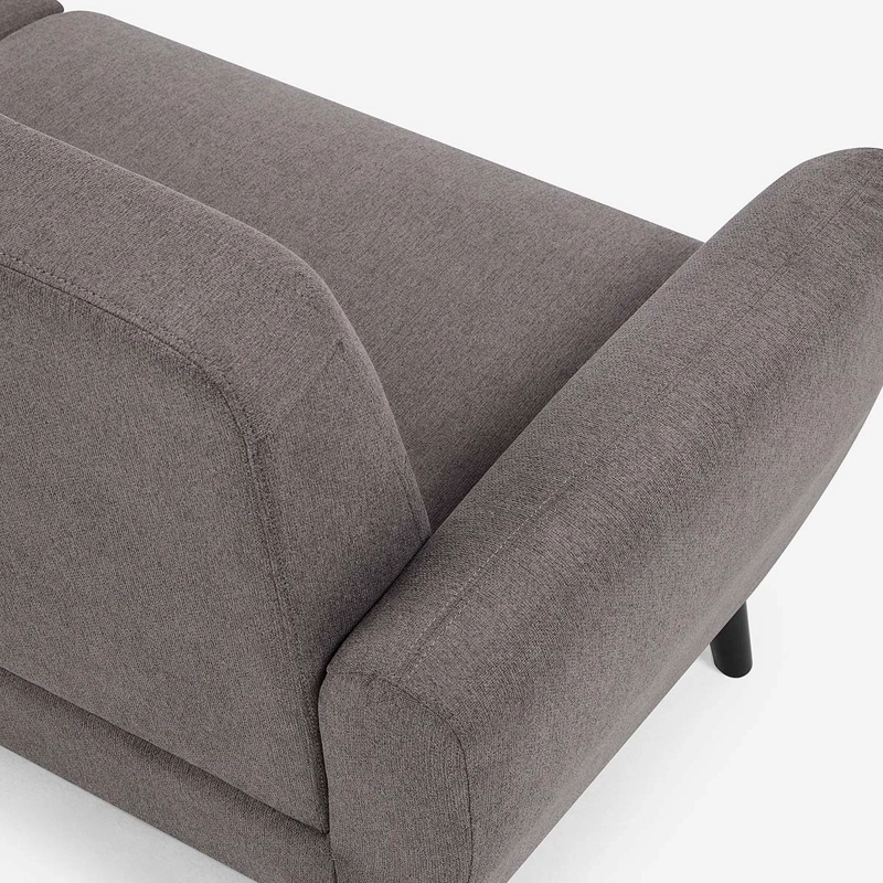 SOFA ADELE 3 CUERPOS TELA GRIS - 6