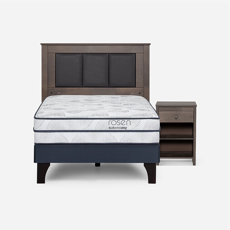 CAMA AUTONOMY SKY 1,5 PLAZAS+RESPALDO RACHEL+VELADOR FERRARA - 1