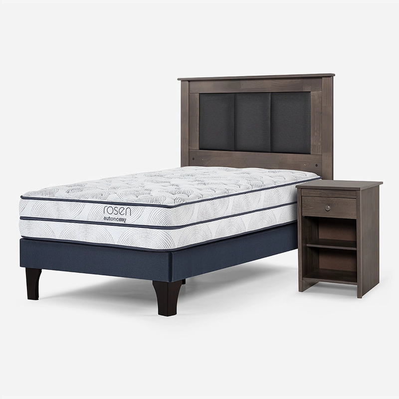 CAMA AUTONOMY SKY 1,5 PLAZAS+RESPALDO RACHEL+VELADOR FERRARA - 2