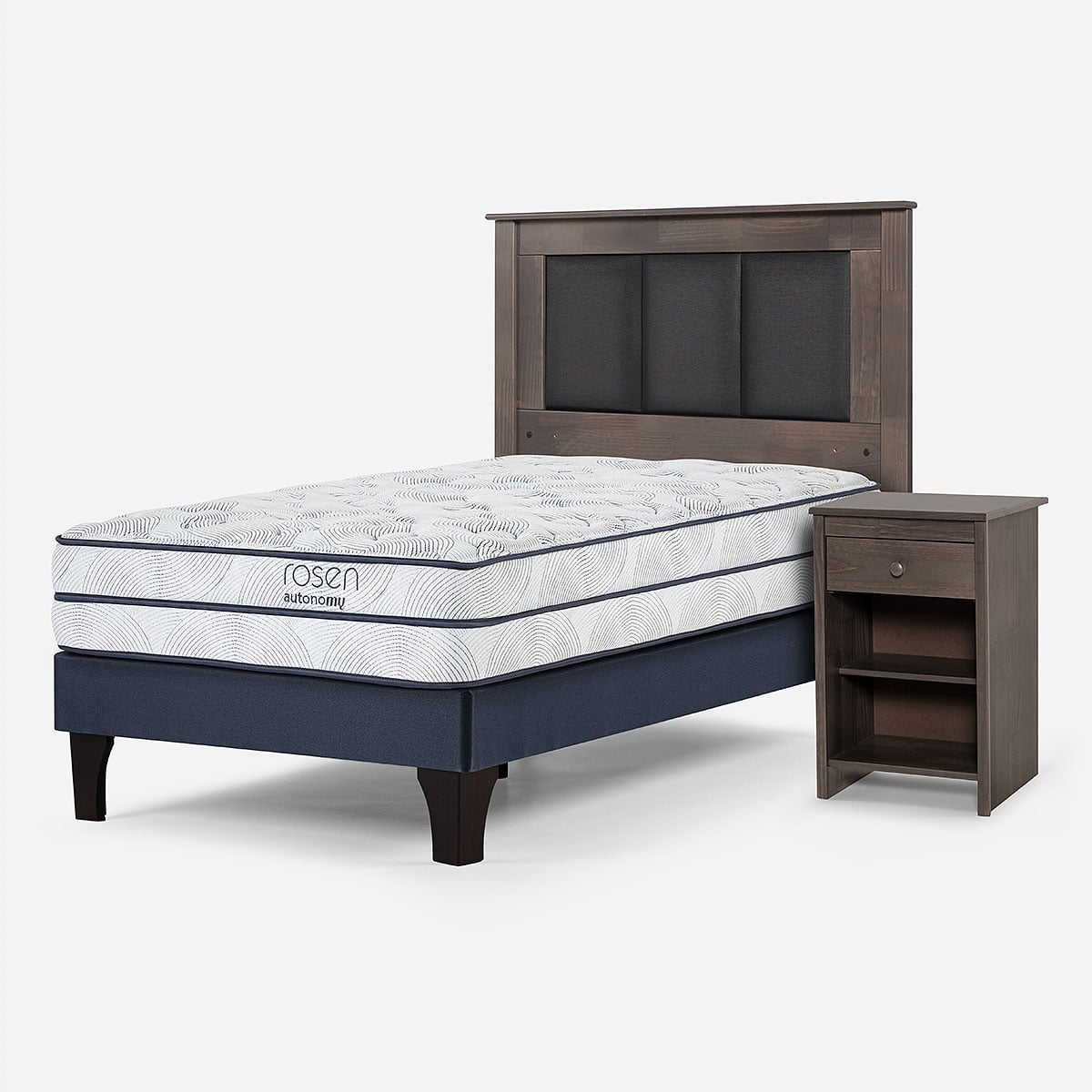 CAMA AUTONOMY SKY 1,5 PLAZAS+RESPALDO RACHEL+VELADOR FERRARA - 2