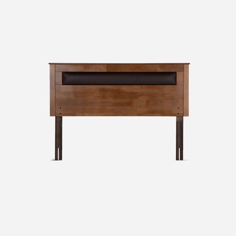 CAMA INDIE KING PATA MADERA BASE DIVIDIDA + RESPALDO FERRARA - 2