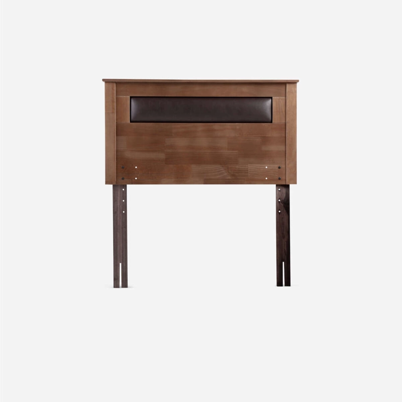 CAMA INDIE 1,5 PLAZAS PATA MADERA + RESPALDO FERRARA - 2