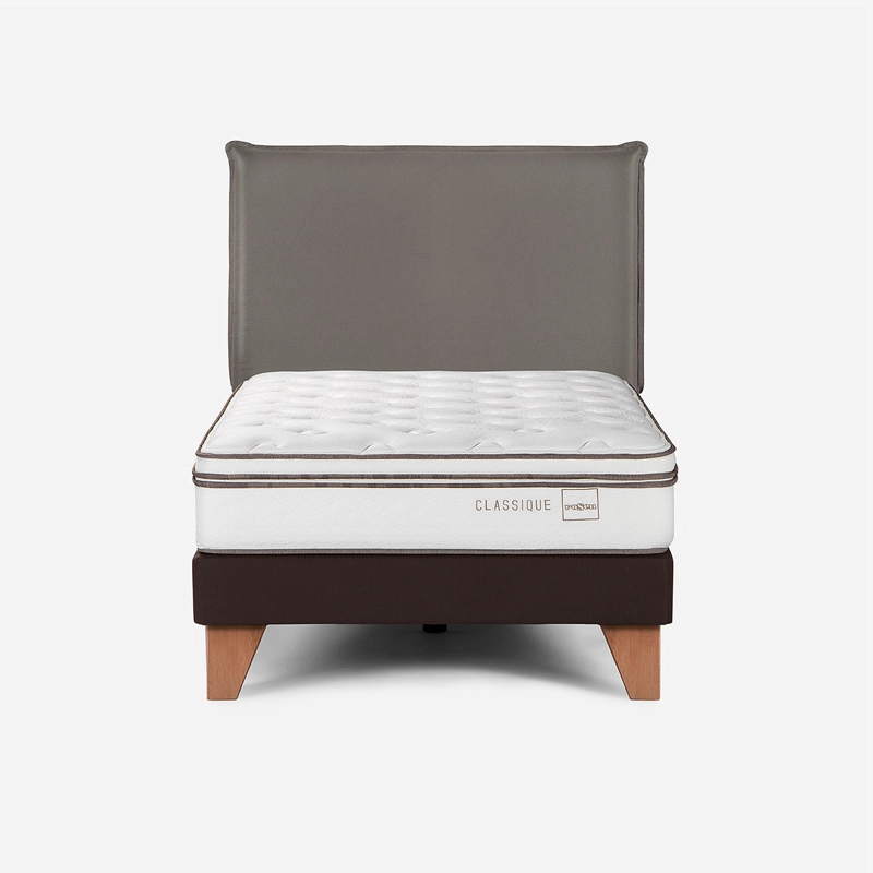 CAMA CLASSIQUE+ 1,5 PLAZAS + RESPALDO MAURICE GRAFITO - 1