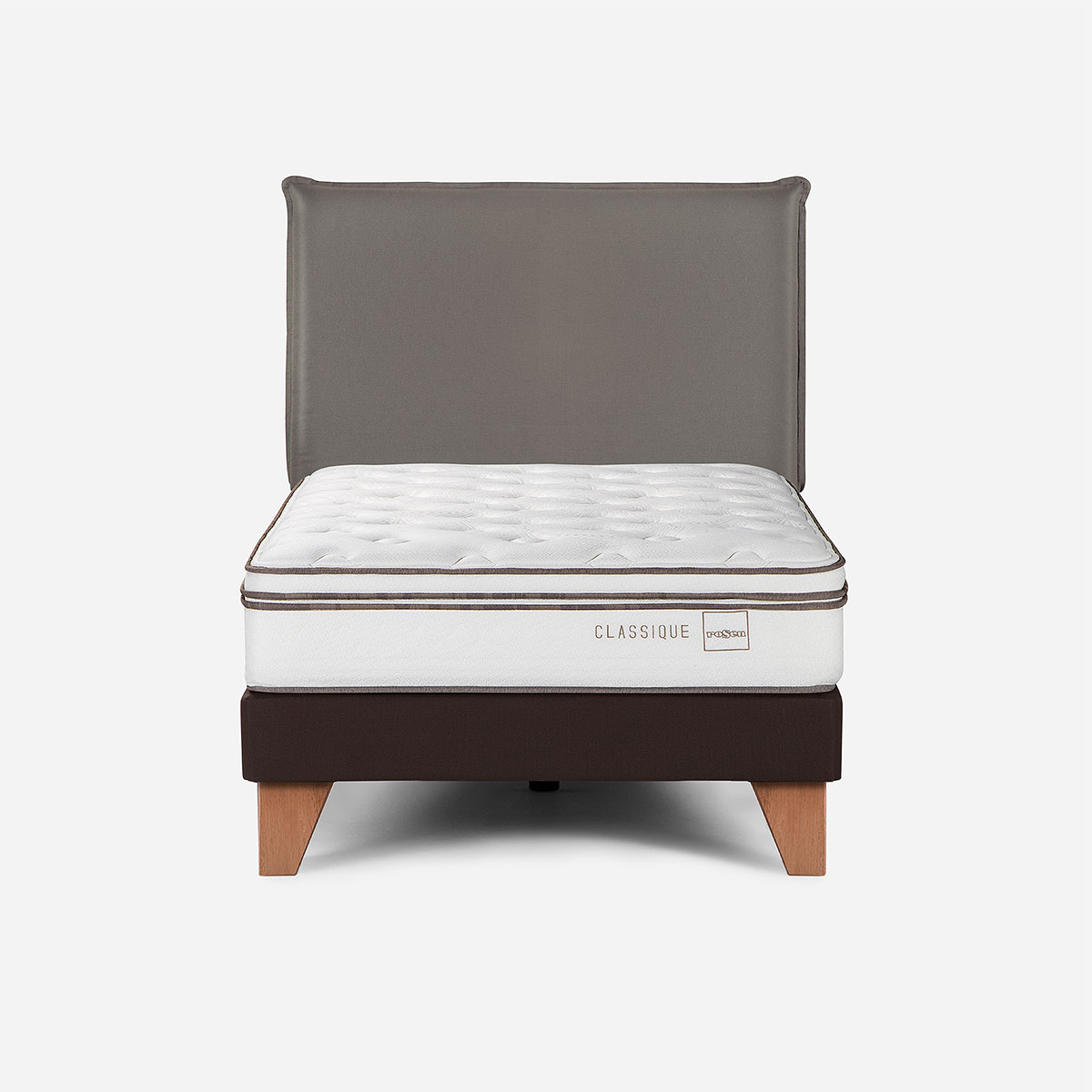 CAMA CLASSIQUE+ 1,5 PLAZAS + RESPALDO MAURICE GRAFITO - 1
