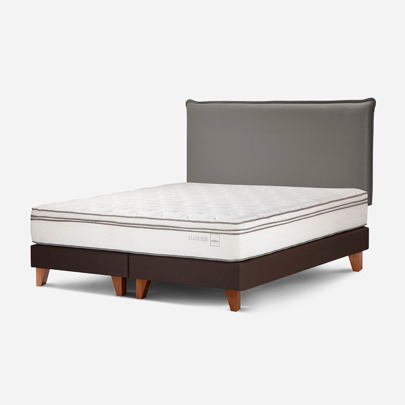 CAMA CLASSIQUE+ 2 PLAZAS + RESPALDO MAURICE GRAFITO - 3