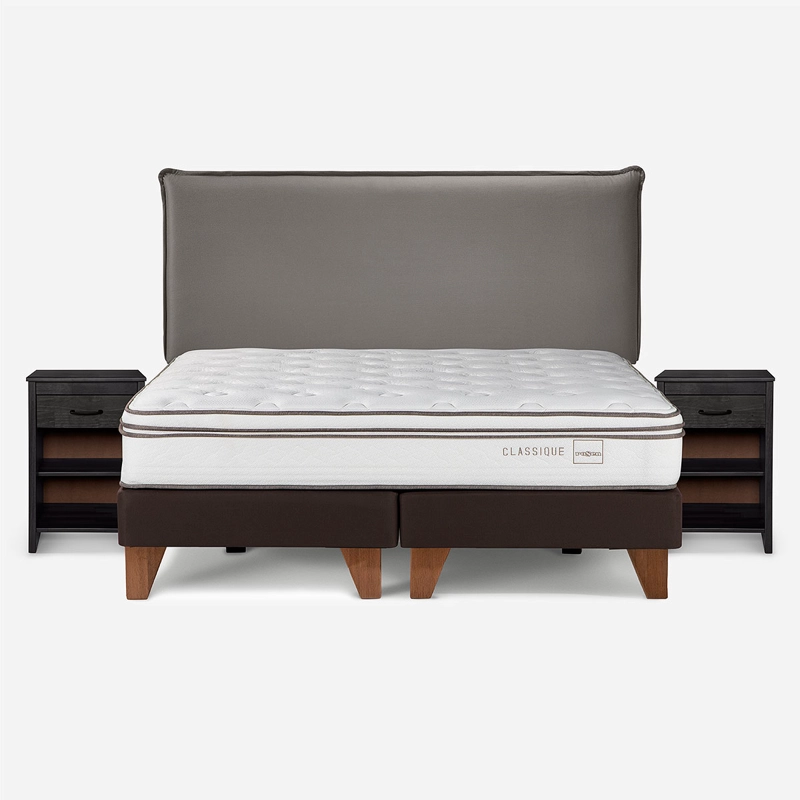 CAMA CLASSIQUE+ KING + MUEBLES MAURICE GRAFITO - 1