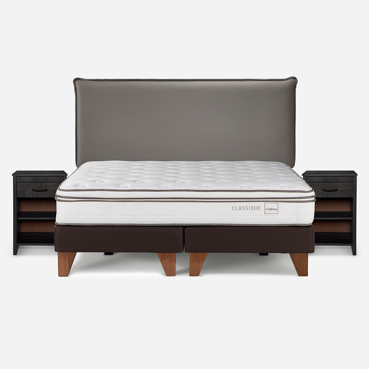 CAMA CLASSIQUE+ KING + MUEBLES MAURICE GRAFITO - 1