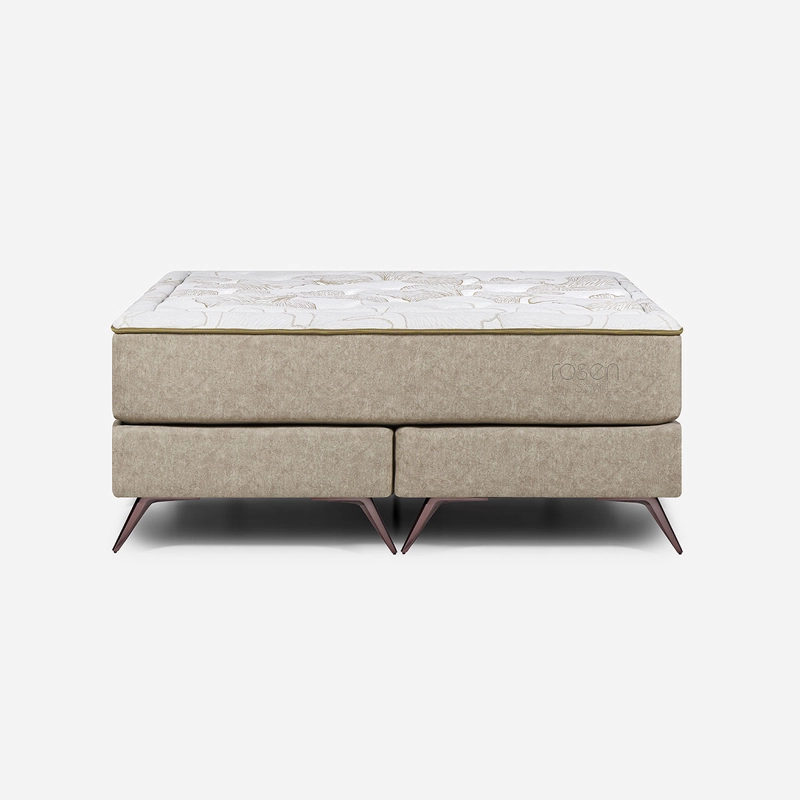 BOX SPRING ROSEN SOMNUS 2 PLAZAS 150 X 200 CM NOUGAT II - 2