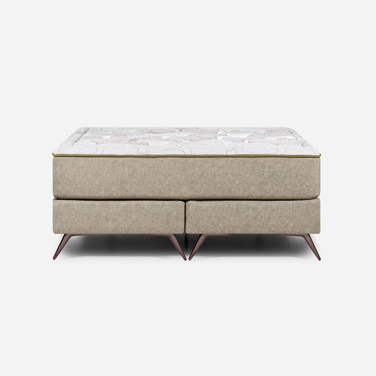 BOX SPRING ROSEN SOMNUS 2 PLAZAS 150 X 200 CM NOUGAT II - 2