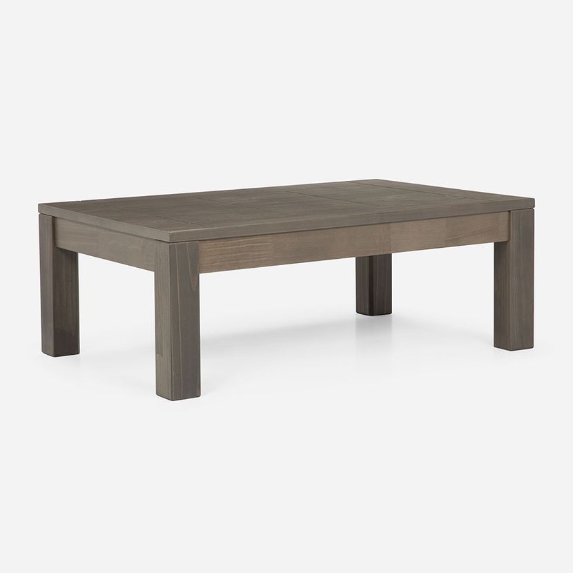 MESA DE CENTRO ROSEN NEW SAPELLY 110 X 70 CM CENIZA - 1