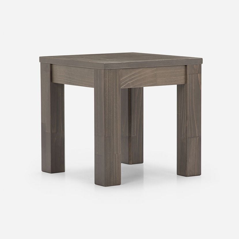 MESA LATERAL ROSEN NEW SAPELLY 50 X 50 CM CENIZA - 1
