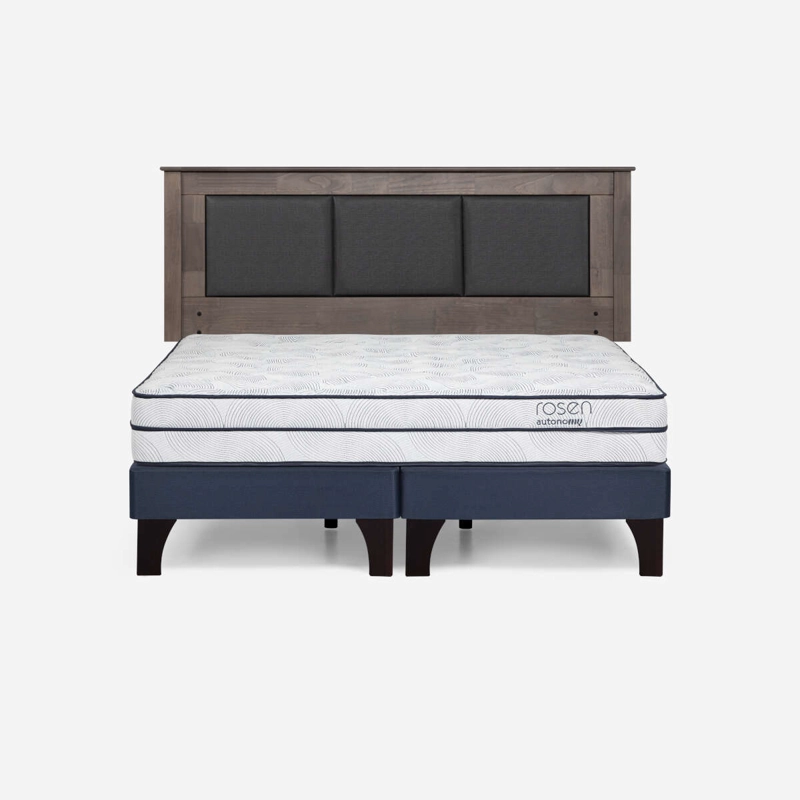 CAMA AUTONOMY SKY KING + RESPALDO RACHEL GRIS - 1