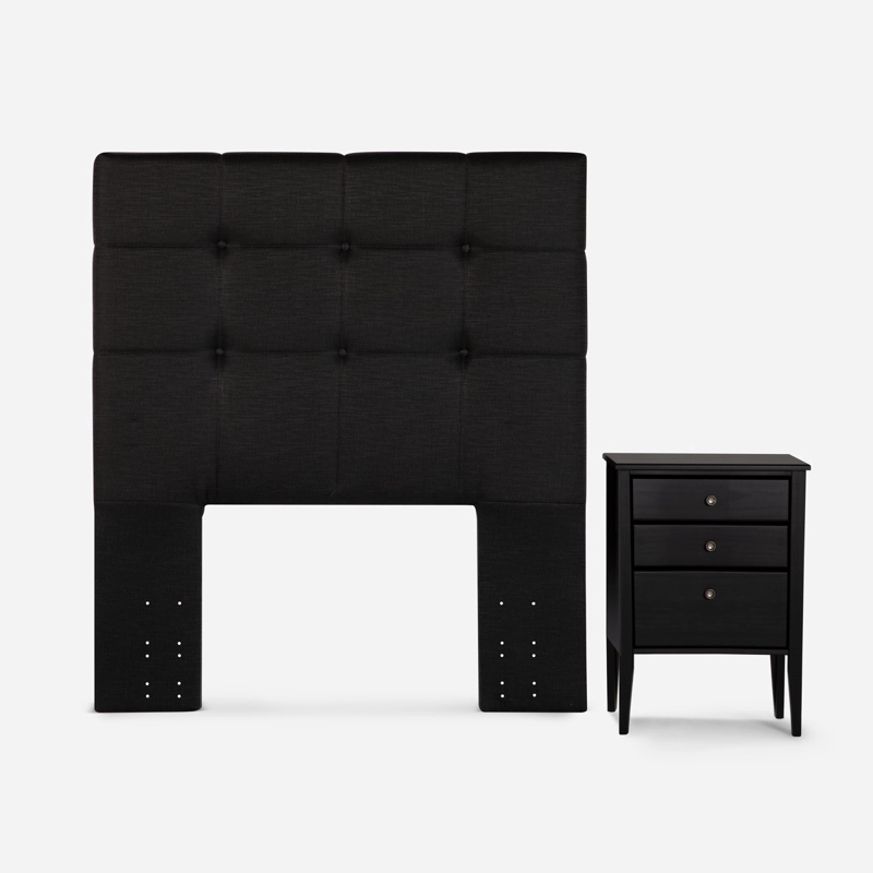 CAMA EUROPEA ROSEN AUTONOMY SKY 1,5 PL + MUEBLES ISSEY GRAF. - 2