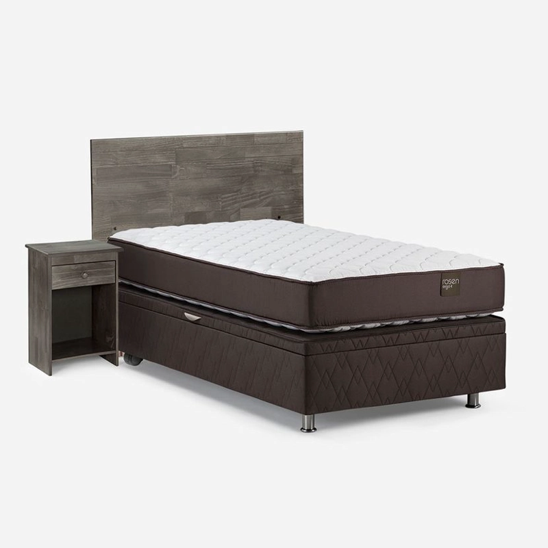 BOXET ERGO T NEW 1,5 PLAZAS 105X200 CM+MUEBLES TABOR GRAFITO - 3