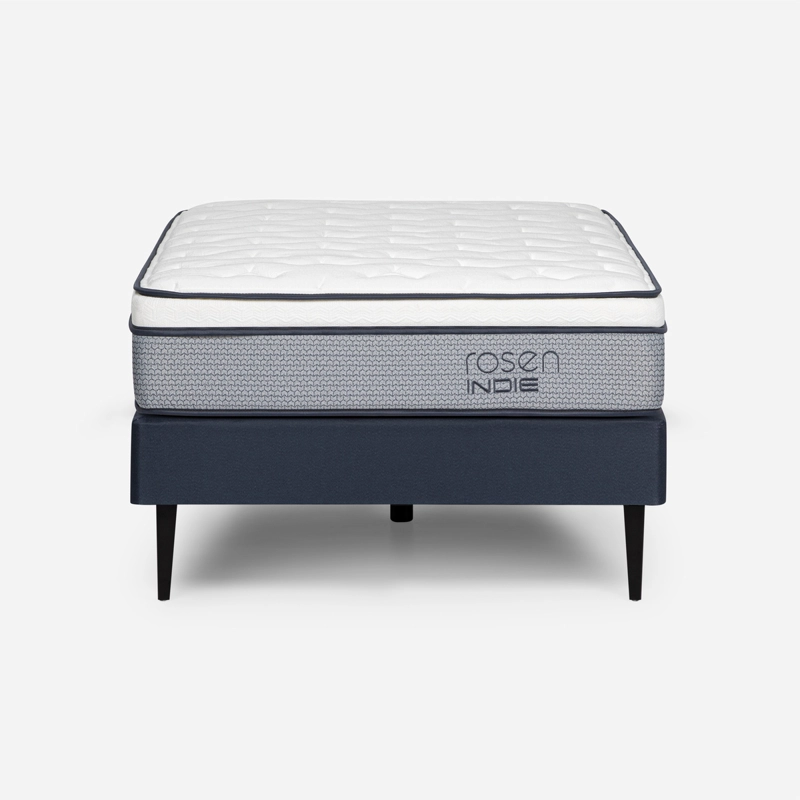 CAMA EUROPEA INDIE 1,5 PLAZAS PATA METALICA 105 X 200 CM - 1